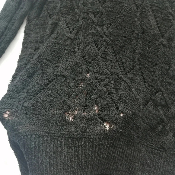 Rag & Bone Kaitlyn Crewneck Open Diamond Pattern Knit Light Summer Sweater Small - Picture 11 of 14